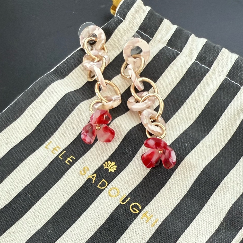 Lele Sadoughi New Dangle Drop Tulip Earrings